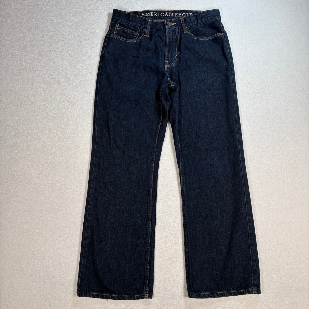 American Eagle Bootcut Jeans Men's 31 (fits 32x29)‎ Blue 100% Cotton Y2K Denim